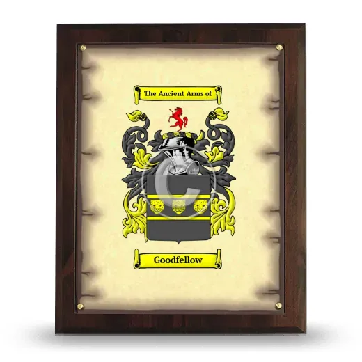 Goodfellow Coat of Arms Plaque
