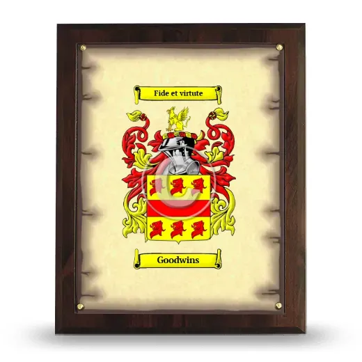 Goodwins Coat of Arms Plaque