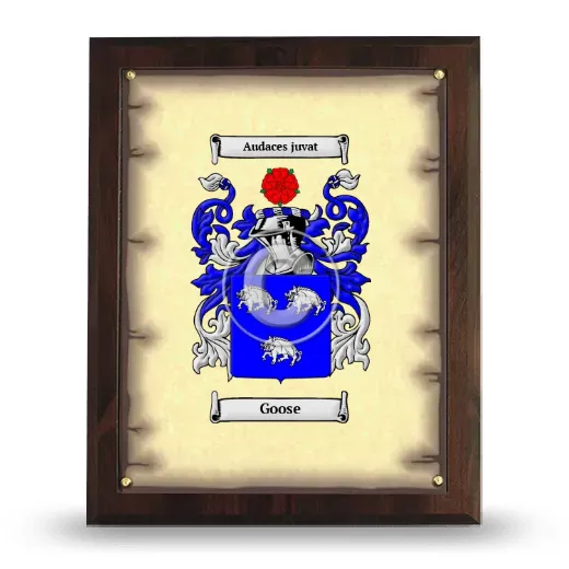Goose Coat of Arms Plaque