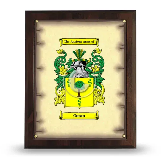Goran Coat of Arms Plaque