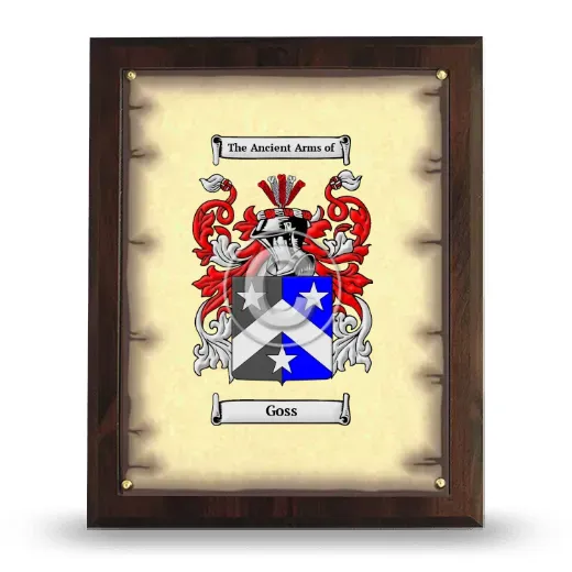 Goss Coat of Arms Plaque