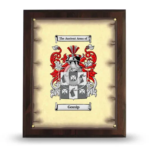 Gossip Coat of Arms Plaque