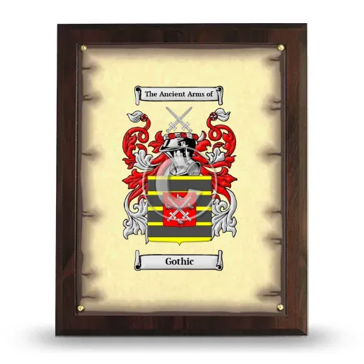Gothic Coat of Arms Plaque