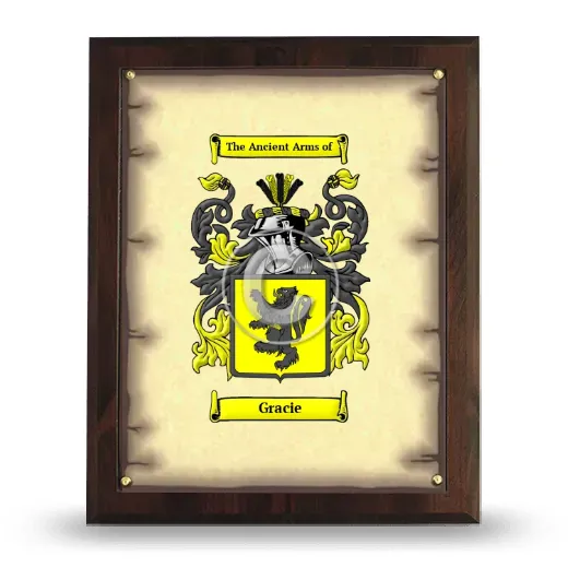 Gracie Coat of Arms Plaque
