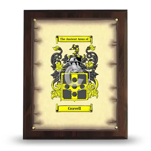 Gravell Coat of Arms Plaque
