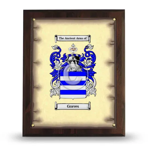Graves Coat of Arms Plaque