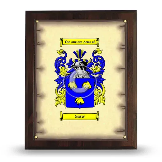 Graw Coat of Arms Plaque
