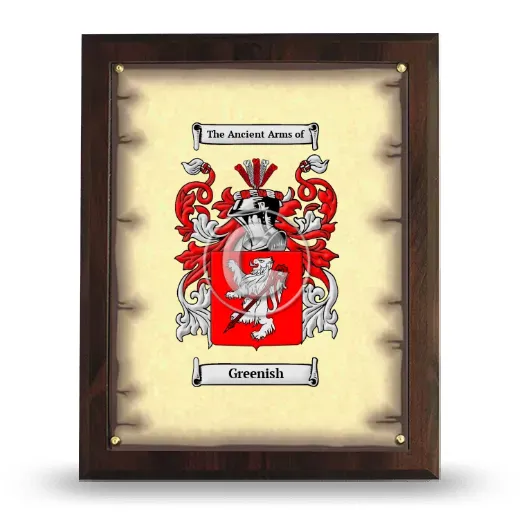 Greenish Coat of Arms Plaque