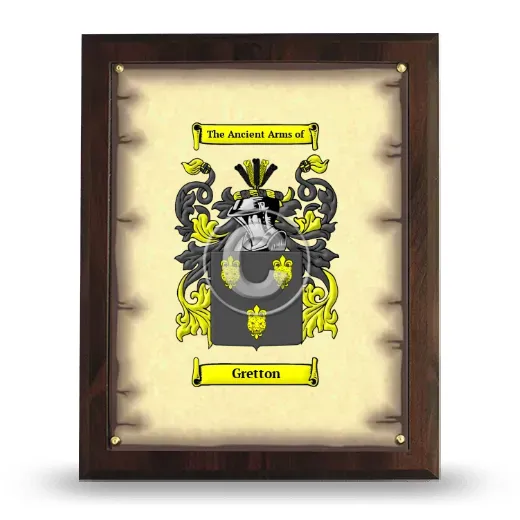 Gretton Coat of Arms Plaque