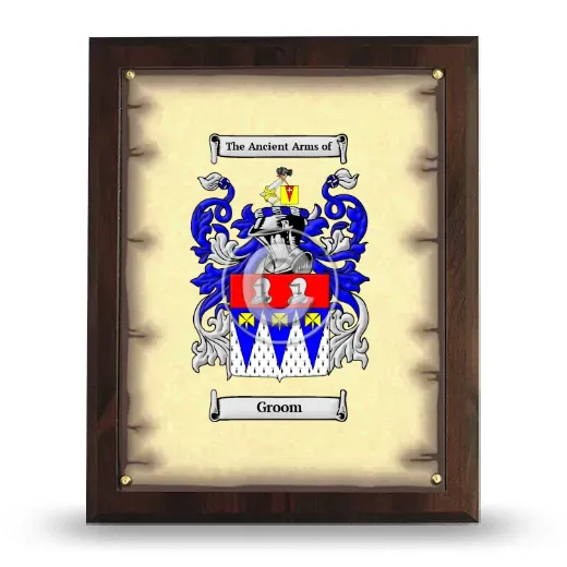 Groom Coat of Arms Plaque