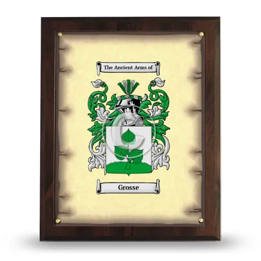 Grosse Coat of Arms Plaque