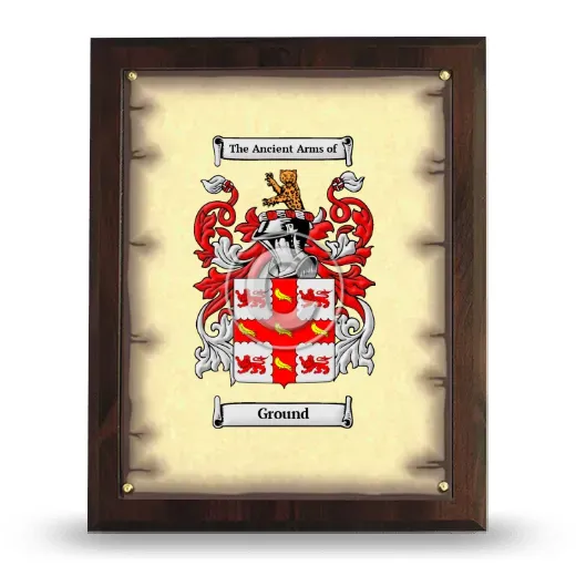 Ground Coat of Arms Plaque