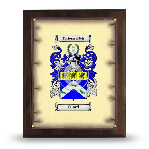 Guard Coat of Arms Plaque