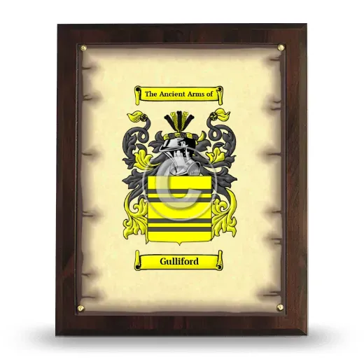 Gulliford Coat of Arms Plaque
