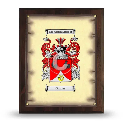 Gumer Coat of Arms Plaque