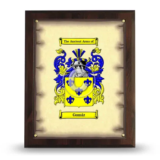 Gumiz Coat of Arms Plaque