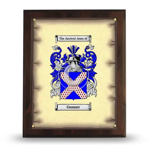 Gunner Coat of Arms Plaque