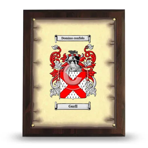 Gurll Coat of Arms Plaque