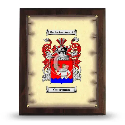 Gutterman Coat of Arms Plaque