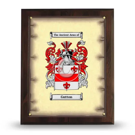 Gutton Coat of Arms Plaque