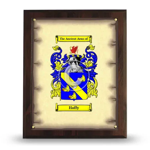 Haffy Coat of Arms Plaque