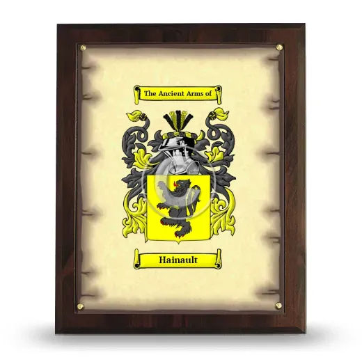 Hainault Coat of Arms Plaque