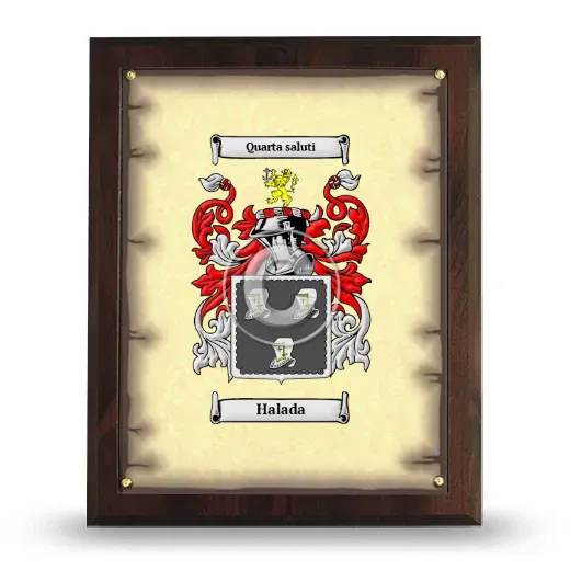 Halada Coat of Arms Plaque