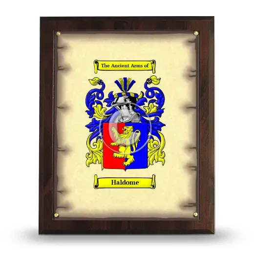 Haldome Coat of Arms Plaque