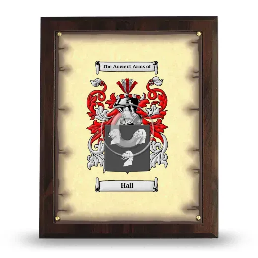 Hall Coat of Arms Plaque