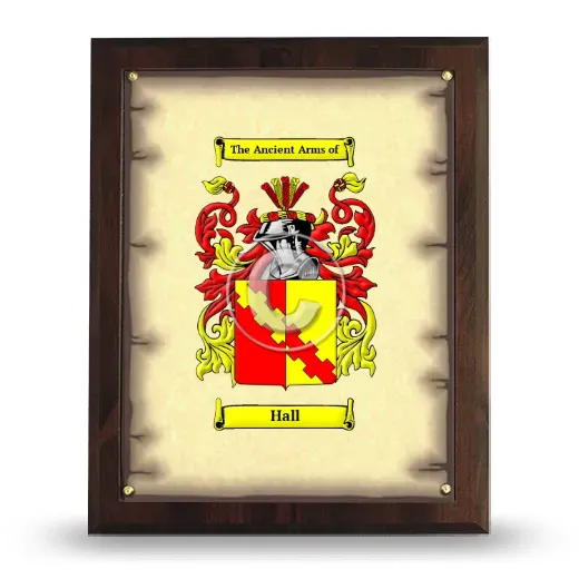 Hall Coat of Arms Plaque