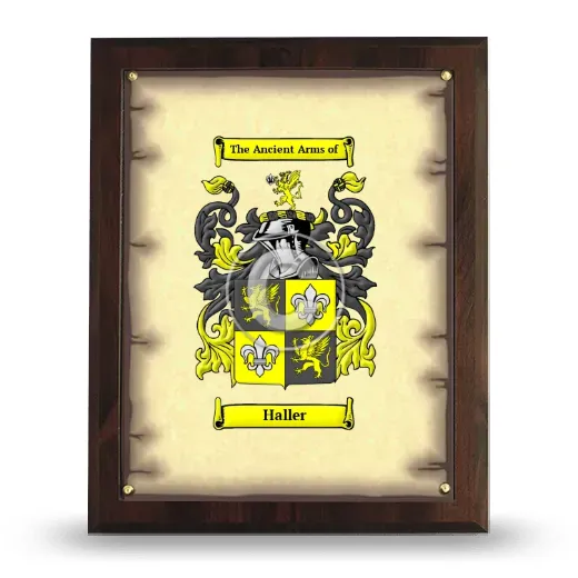 Haller Coat of Arms Plaque