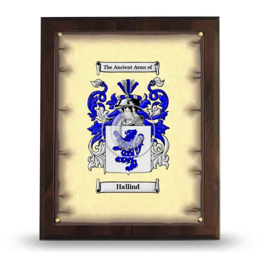 Hallind Coat of Arms Plaque