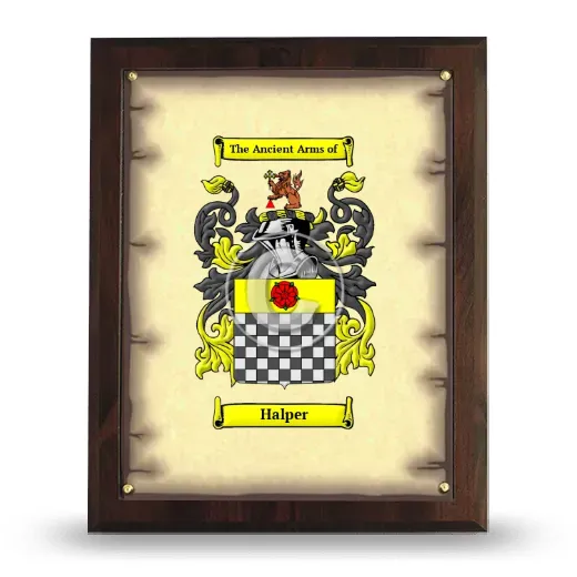 Halper Coat of Arms Plaque