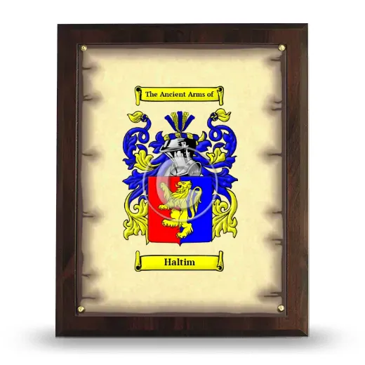 Haltim Coat of Arms Plaque