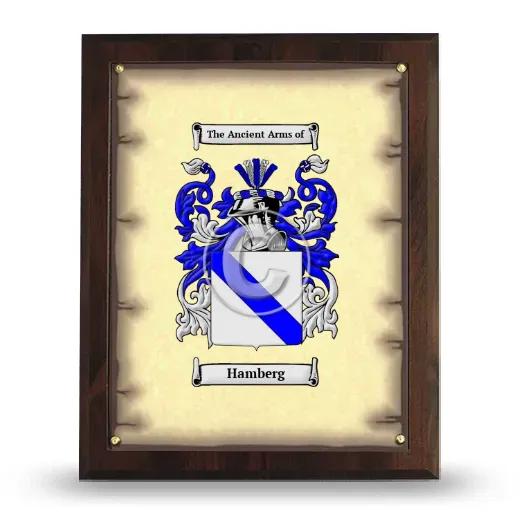 Hamberg Coat of Arms Plaque