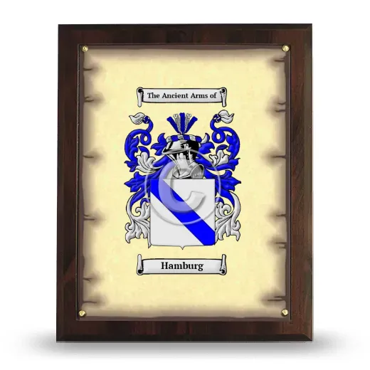 Hamburg Coat of Arms Plaque