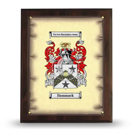 Hammack Coat of Arms Plaque