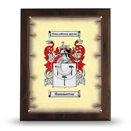 Hammerton Coat of Arms Plaque
