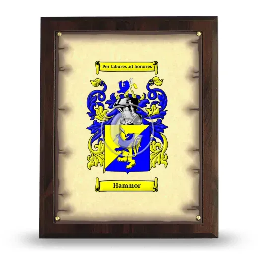 Hammor Coat of Arms Plaque