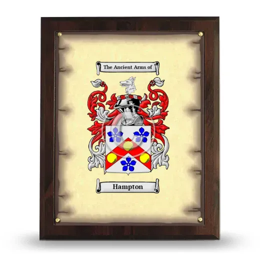 Hampton Coat of Arms Plaque
