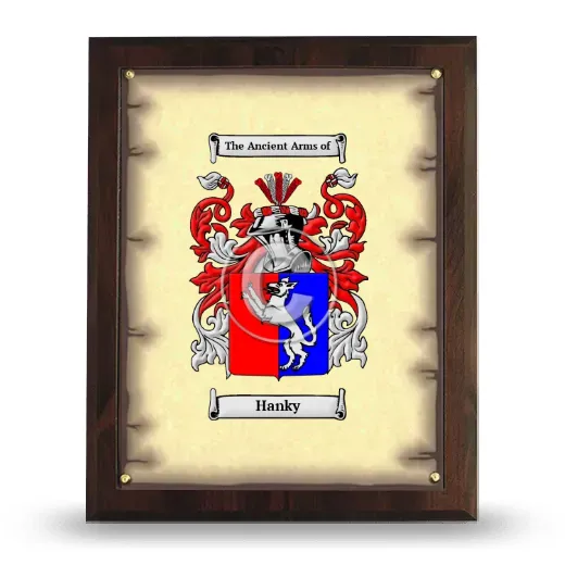 Hanky Coat of Arms Plaque