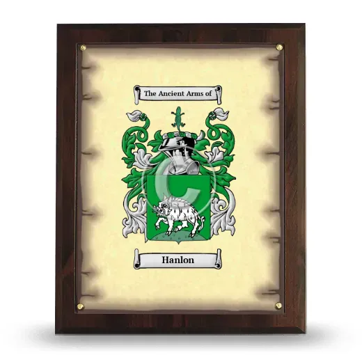 Hanlon Coat of Arms Plaque