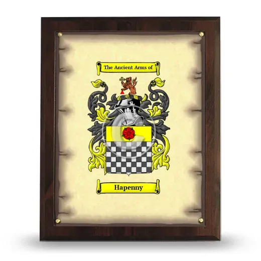 Hapenny Coat of Arms Plaque
