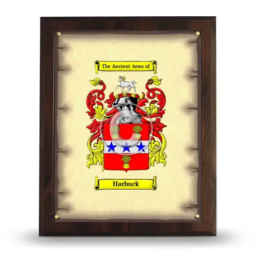 Harbuck Coat of Arms Plaque