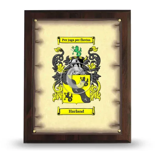Harland Coat of Arms Plaque
