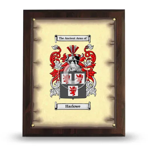 Harlowe Coat of Arms Plaque