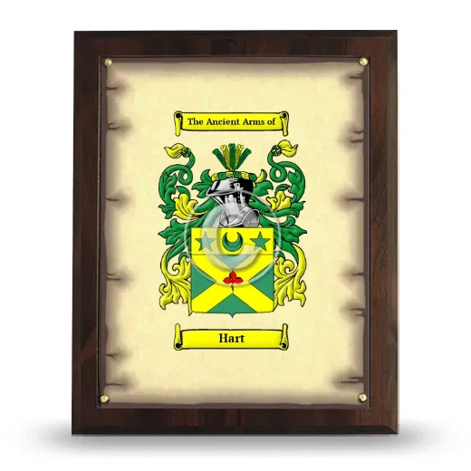 Hart Coat of Arms Plaque