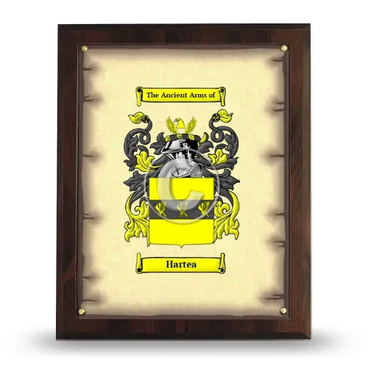Hartea Coat of Arms Plaque
