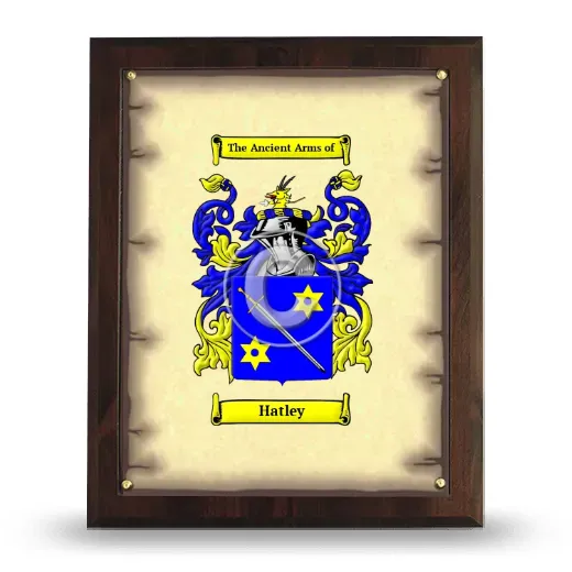 Hatley Coat of Arms Plaque