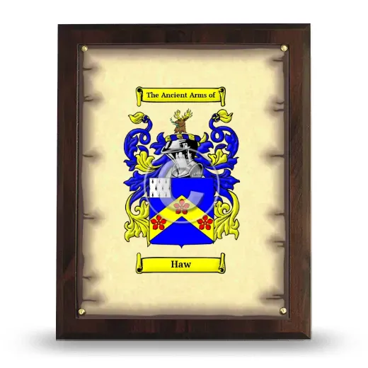 Haw Coat of Arms Plaque